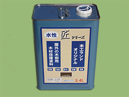 木工ランドオリジナルウッドデッキ用水性塗料は 3.4L